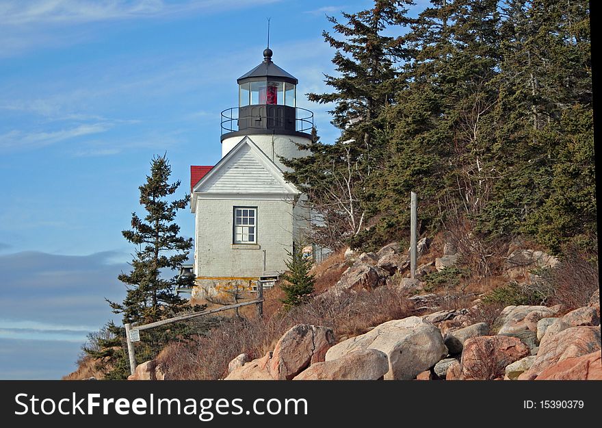 Light house at Bass Harbor Maine