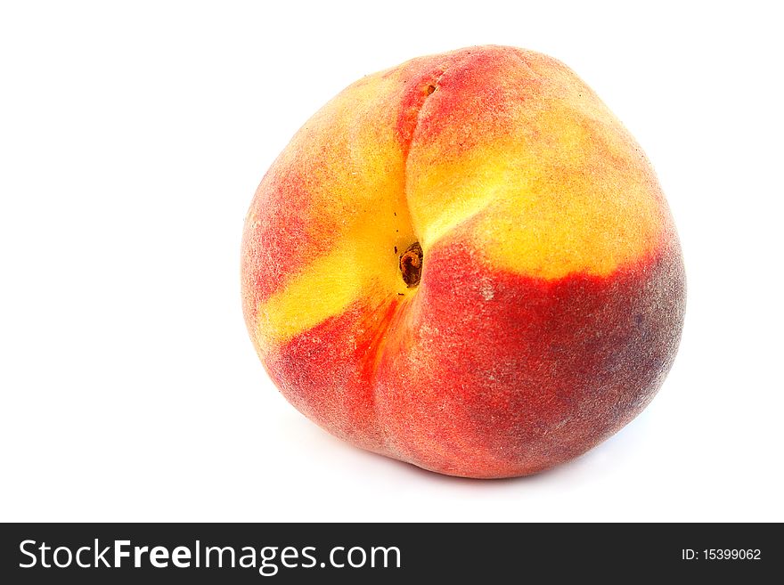 Sweet peach isolated on a white background