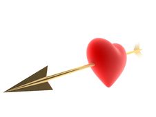 Heart And Arrow Stock Photography Heart And Arrow Stock Photography