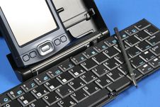 PDA And Keyboard Stock Photography