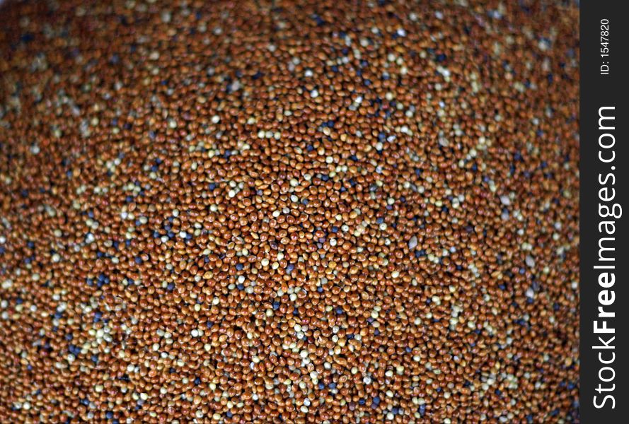 Background texture with millet grains (seeds closeup) 2