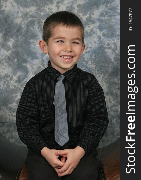 Boy Dressed in Tie