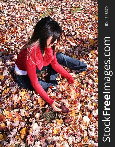 Woman In Fall fashion Outdoors Model to use in advertising. Woman In Fall fashion Outdoors Model to use in advertising.