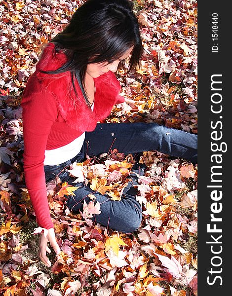 Woman In Fall fashion Outdoors Model to use in advertising. Woman In Fall fashion Outdoors Model to use in advertising.