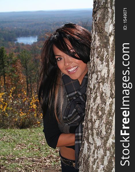 Sexy Woman In Fall fashion Outdoors
Model to use in advertising.