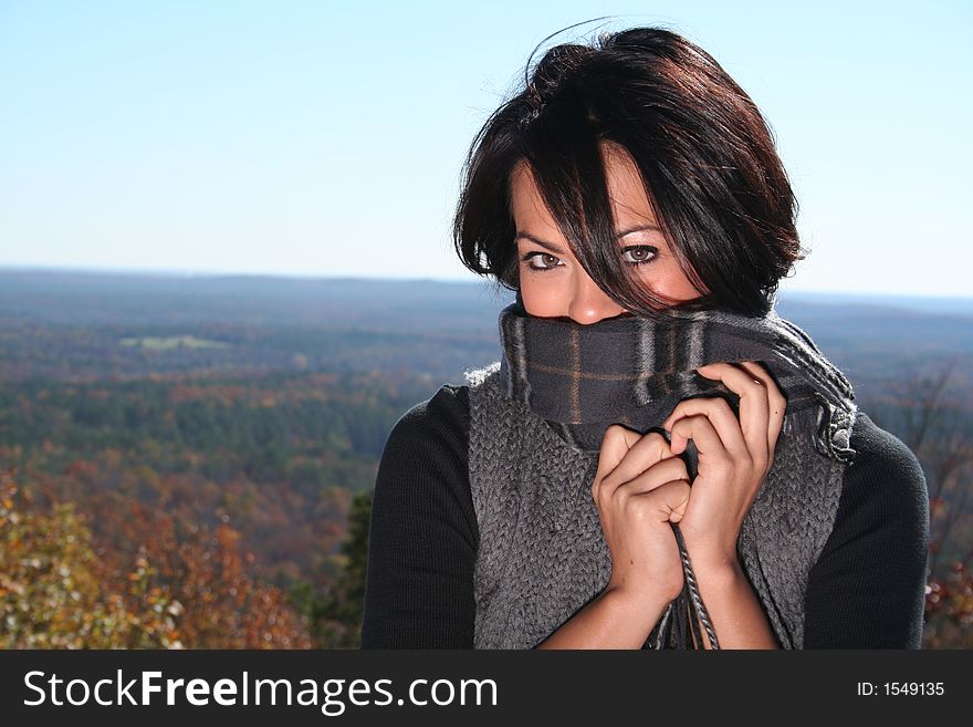 Sexy Woman In Fall fashion Outdoors
Model to use in advertising.