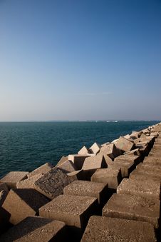 Breakwater Royalty Free Stock Image