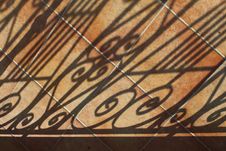 Shadows On Tiled Patio Stock Photos Shadows On Tiled Patio Stock Photos
