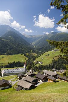 Mountain Valley In Austrian Alps In Summer Royalty Free Stock Photo