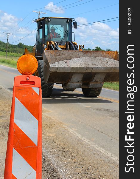 Tractor in road work zones