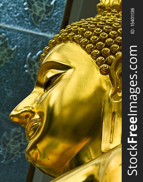 Face Of Golden Buddha