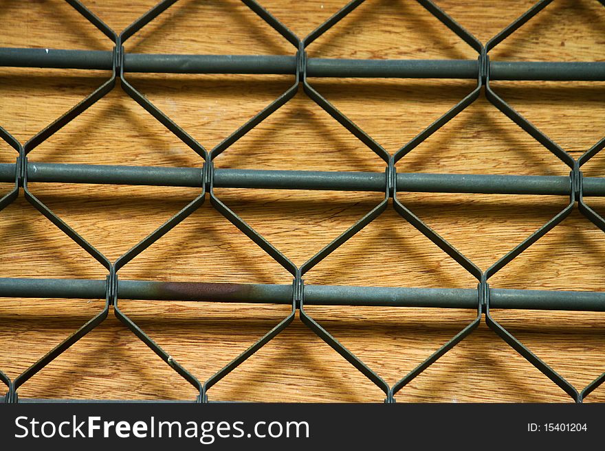 A part of metal cage