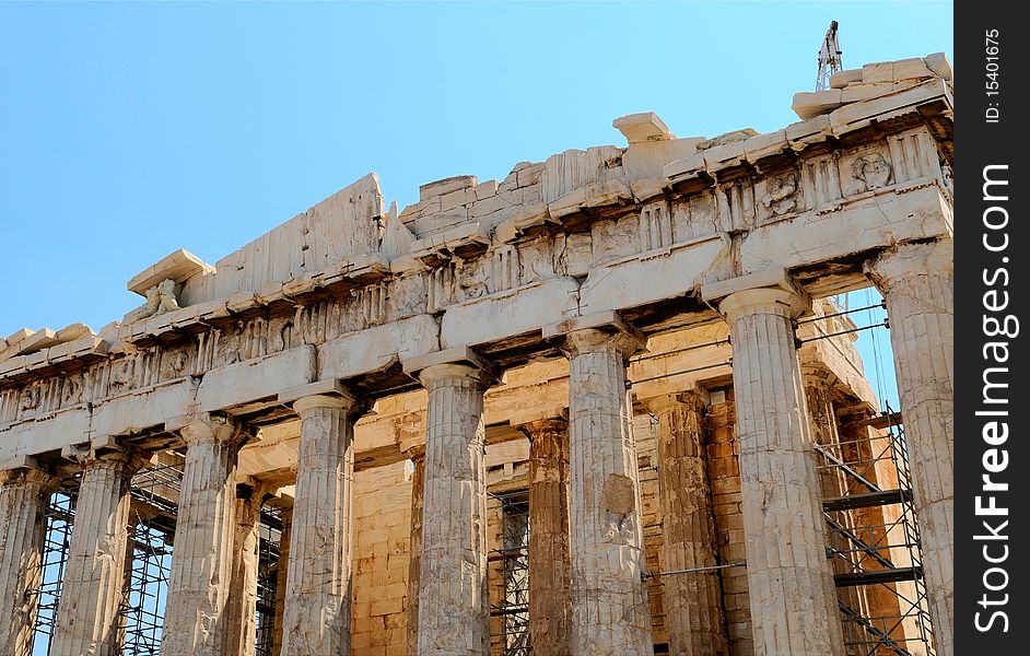 The Parthenon in Athens, Greece