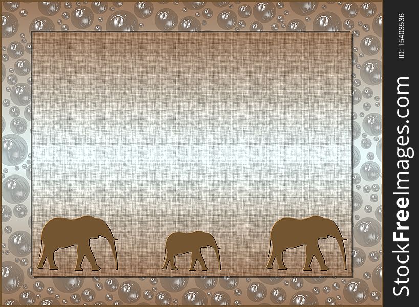 Elegant frame with decoration-Illustration