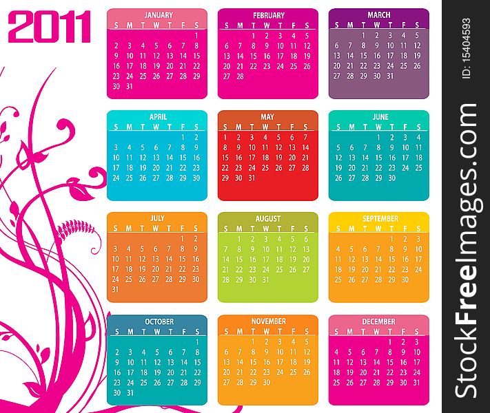 Calendar For 2011