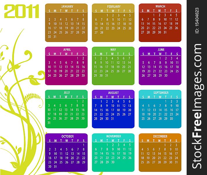 Calendar for 2011