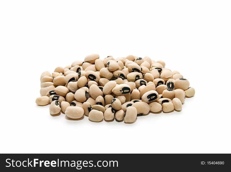 Very fresh beans isolated on white background