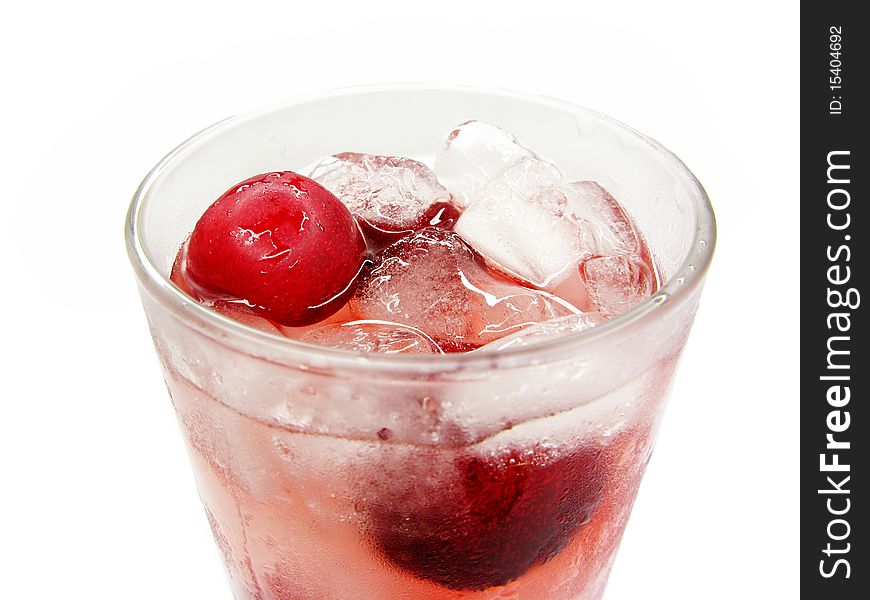 Fruit Cherry Cocktail With Ice