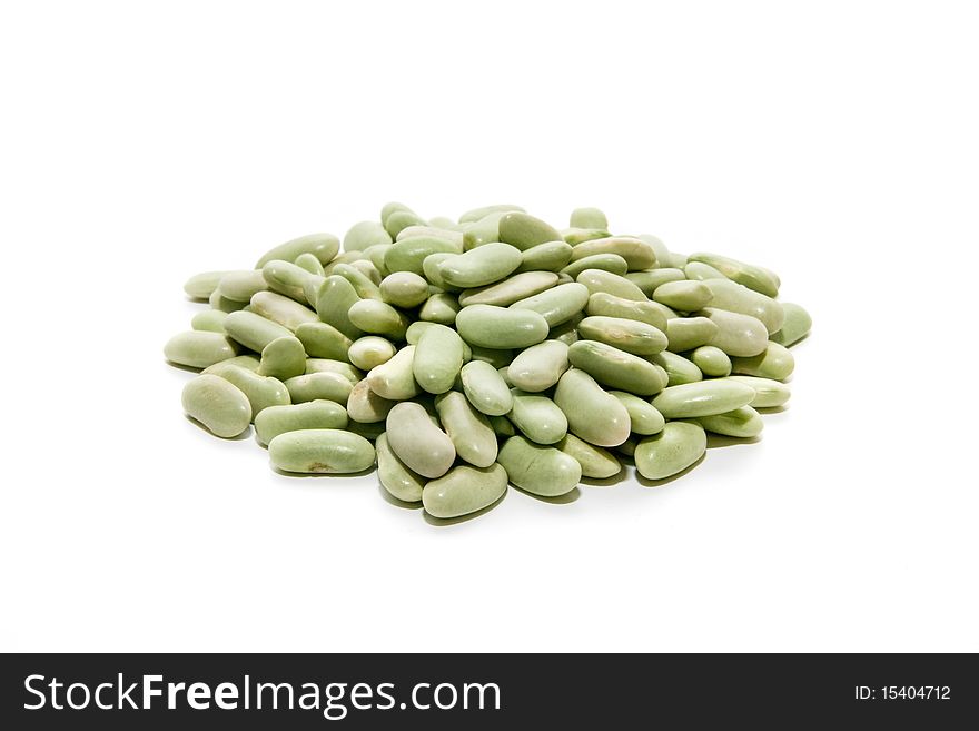 Very fresh beans isolated on white background. Very fresh beans isolated on white background