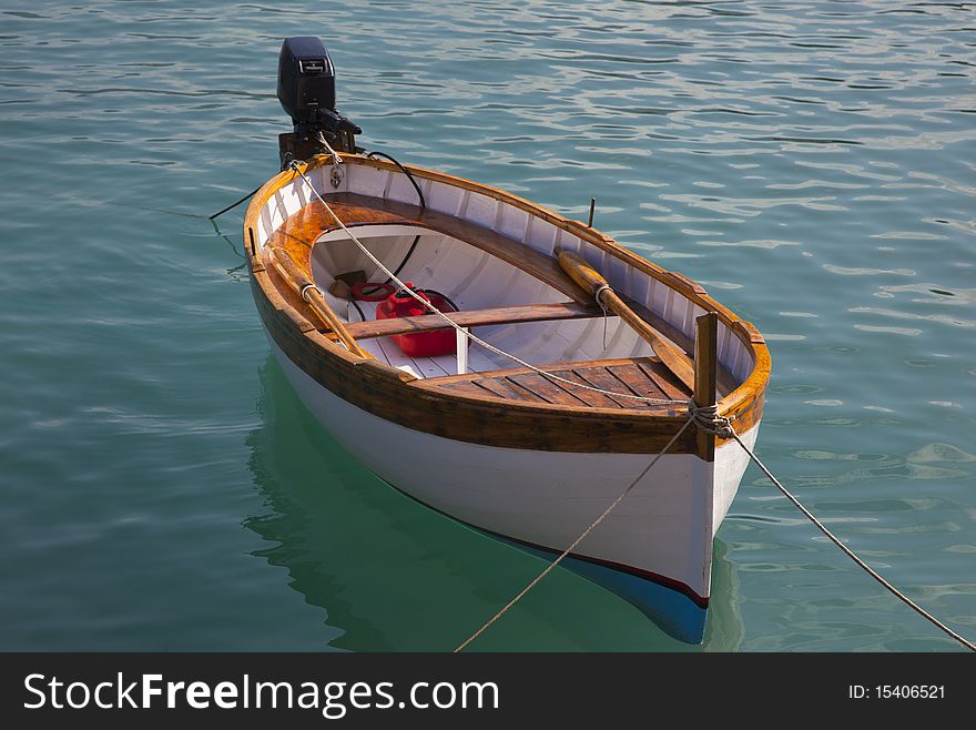 A italian boats in blue water