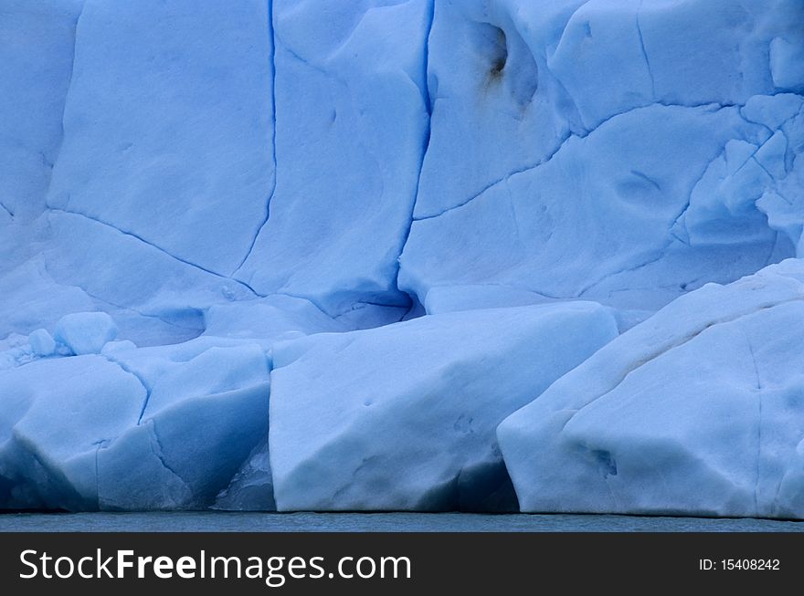 Detail of a glacier in the argentino lake - patagonia. Detail of a glacier in the argentino lake - patagonia