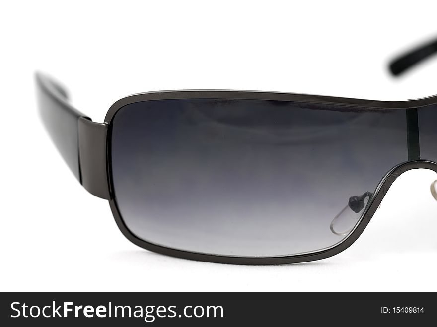 Studio shot of the sunglasses isolated on a white background. Studio shot of the sunglasses isolated on a white background