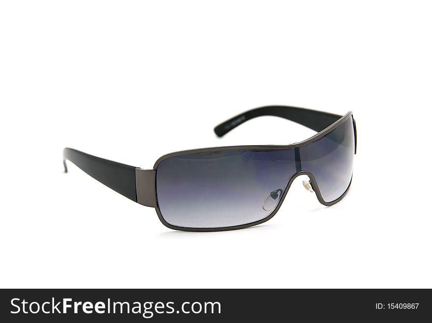Studio shot of the sunglasses isolated on a white background. Studio shot of the sunglasses isolated on a white background