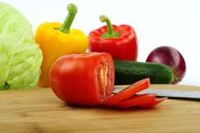 Cuted Tomato Stock Photos Cuted Tomato Stock Photos