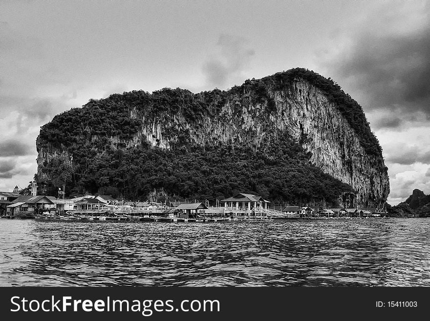 A colourful Fishermen Community near Krabi, Thailand. A colourful Fishermen Community near Krabi, Thailand