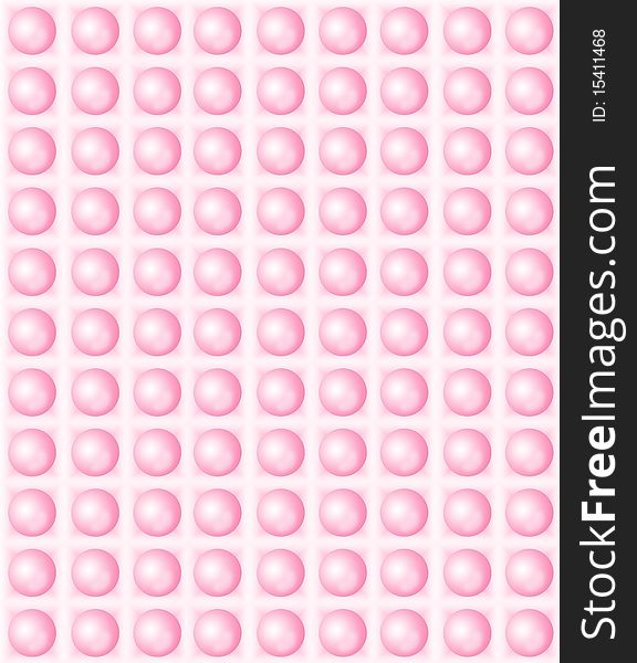 A illustration of pink pearls on white background. A illustration of pink pearls on white background