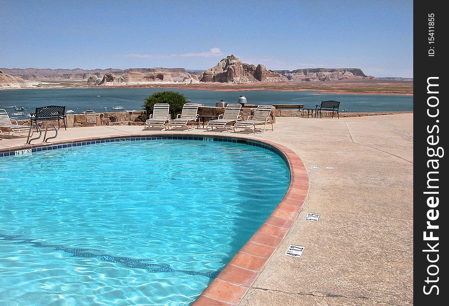 View of Lake Powell in Arizona. View of Lake Powell in Arizona