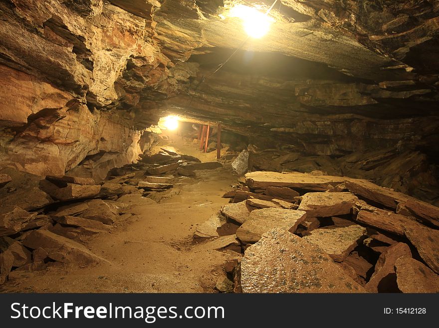 Grønligrotta, Natural cave in Rana, Norway. Grønligrotta, Natural cave in Rana, Norway