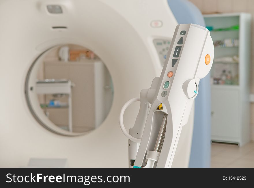 Computer tomography diagnostics in medical center. Computer tomography diagnostics in medical center