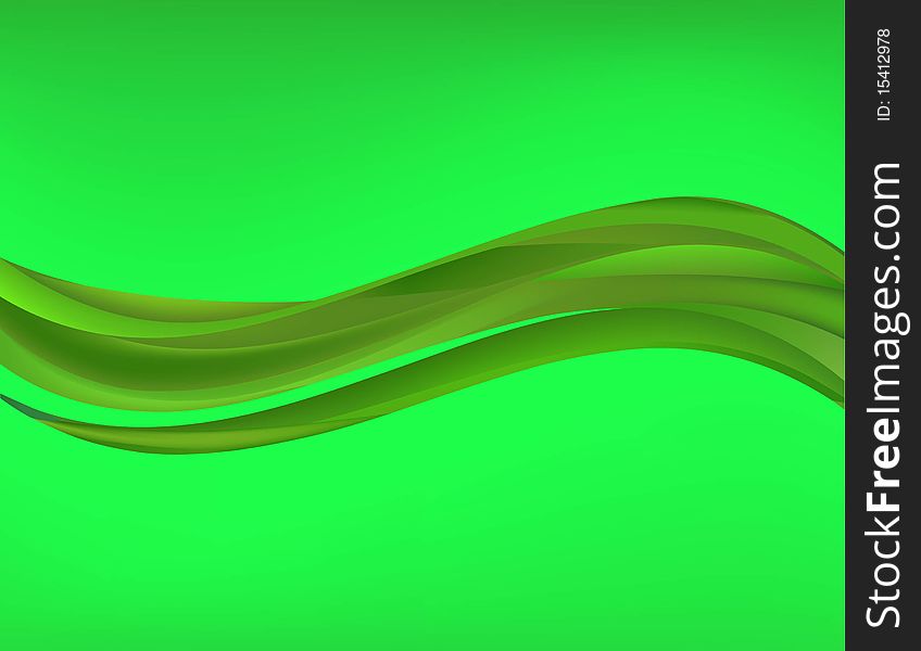 Abstract Green Backgrounds Vector. Illustration.