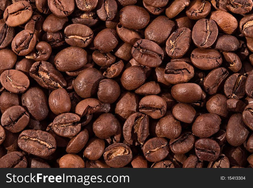 Roasted coffee beans elite varieties. Roasted coffee beans elite varieties