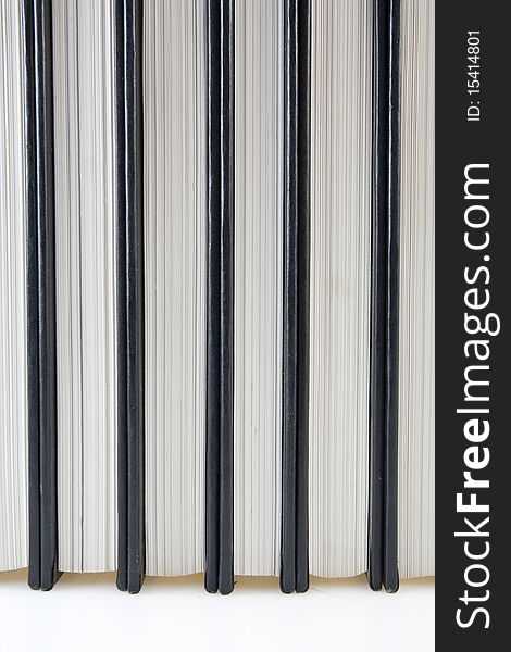 Stack Of Books On The White Background