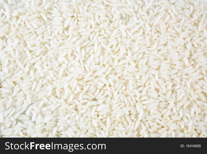 Uncooked white rice background