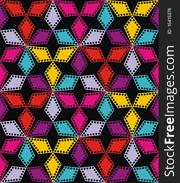 Seamless texture with colorful patterns. Vector illustration. Seamless texture with colorful patterns. Vector illustration.
