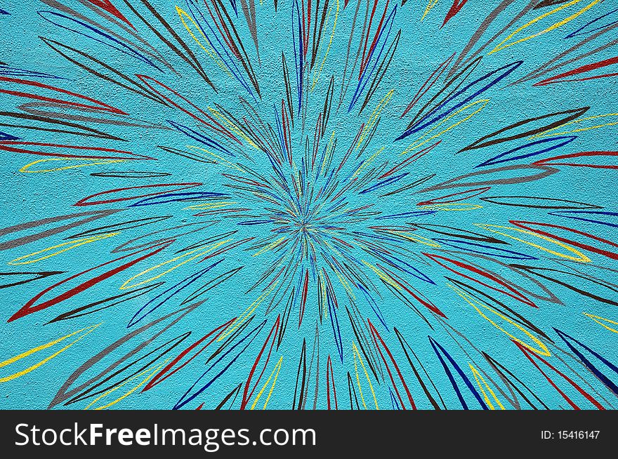 Abstract painted stucco wall - background texture
