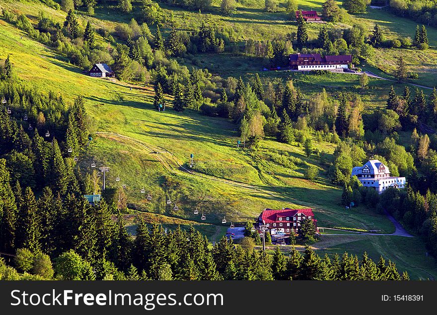 Green Hills And Fields