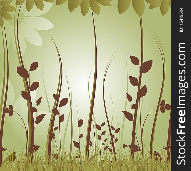 Fields and meadows vector background . Fields and meadows vector background
