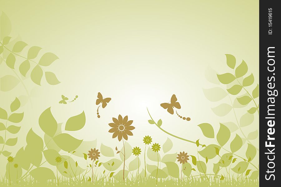 Abstract style nature vector background. Abstract style nature vector background