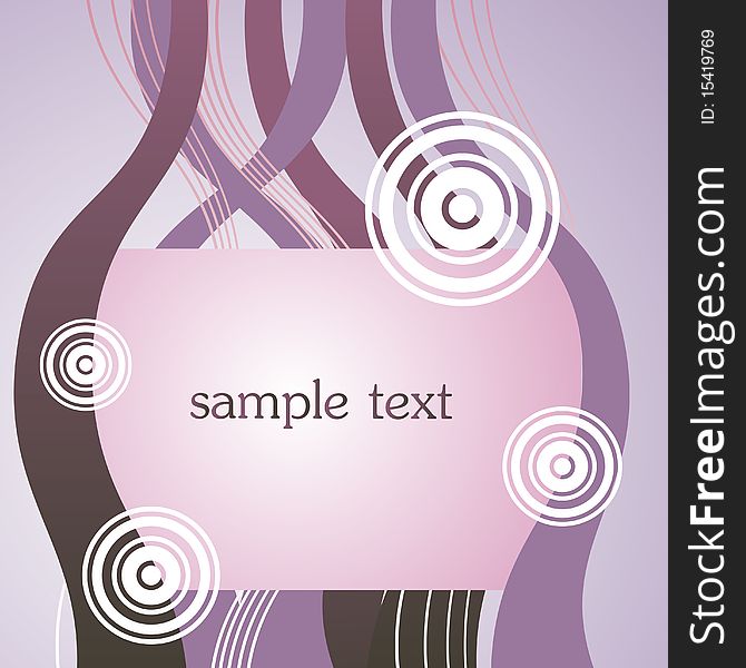 Abstract style retro frame vector