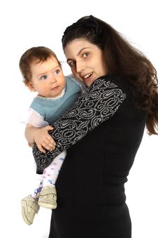 Happiness Family. Mother Holding Baby Stock Photography