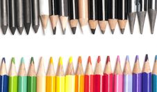 Brightly Colored Pencils Royalty Free Stock Images Brightly Colored Pencils Royalty Free Stock Images