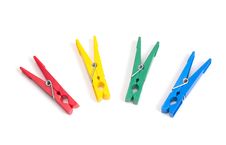 Color Clothes Pegs Royalty Free Stock Image Color Clothes Pegs Royalty Free Stock Image