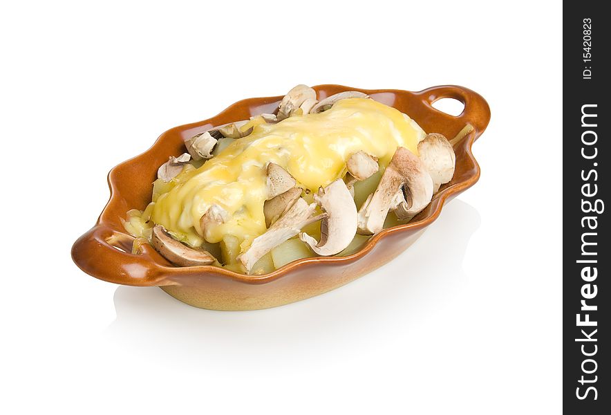 Potato Baked With Mushrooms