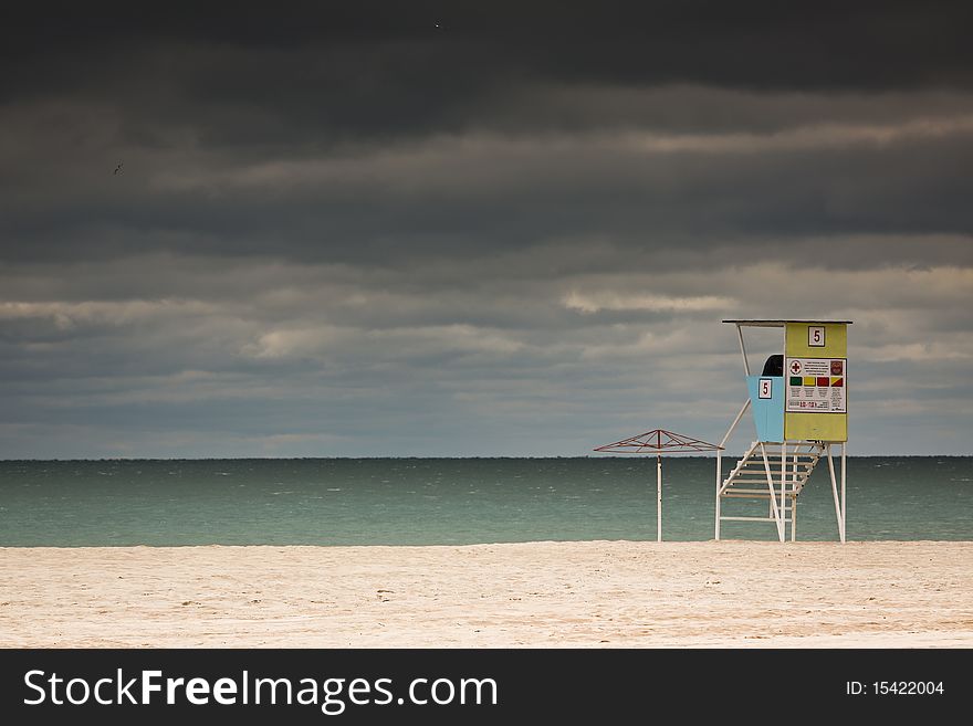 Obsession for the lifeguard in the sea