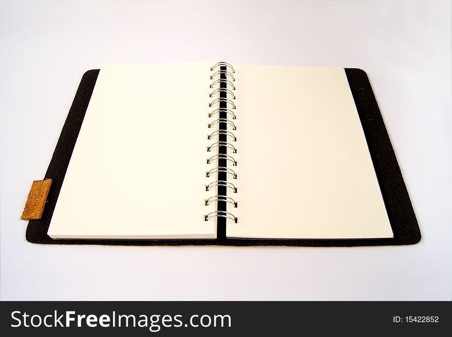 The memo or notebook for writing. The memo or notebook for writing