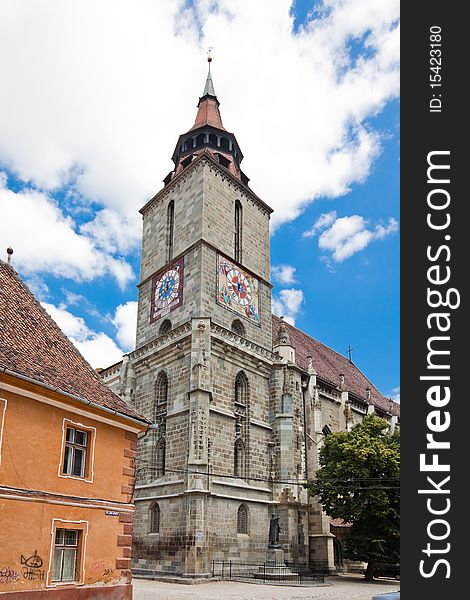 BRASOV, ROMANIA - JULY 30: The Black Church on July 30, 2010 in Brasov, Romania.